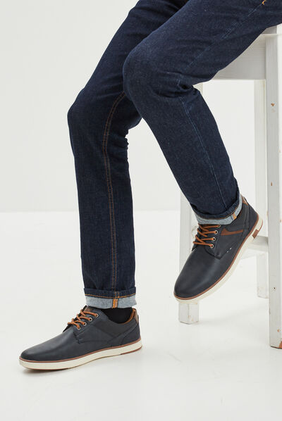 Derbies à lacets Creeks bleu marine homme