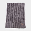 Écharpe avec torsades Creeks gris homme