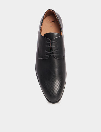 Derbies à lacets et bout pointu noir homme
