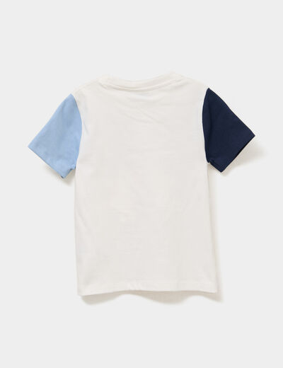 T-shirt manches courtes coton Bluey blanc garçon