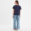 Ensemble pyjama manches courtes coton vert femme