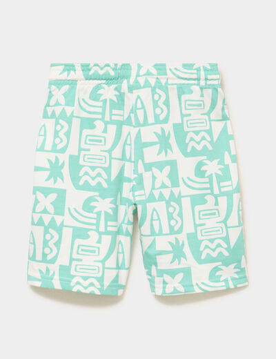 Lot 2 bermudas droits coton majoritaire ecru gar&ccedil;on