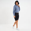 Legging court cycliste ajusté noir femme
