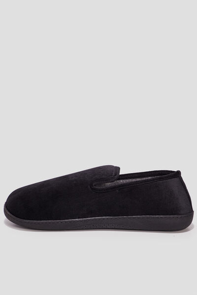 Chaussons charentaises Isotoner noir homme