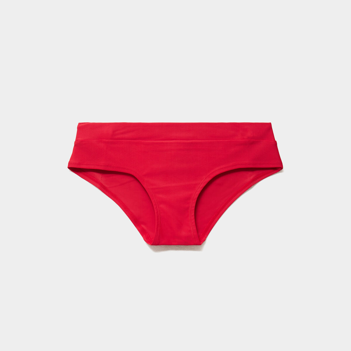 Bas de maillot de bain shorty rouge fonc&eacute; femme