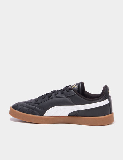 Tennis basses &agrave; lacets Puma Indoor noir gar&ccedil;on