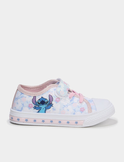 Tennis basses en toile lumineuses Stitch multicolore fille