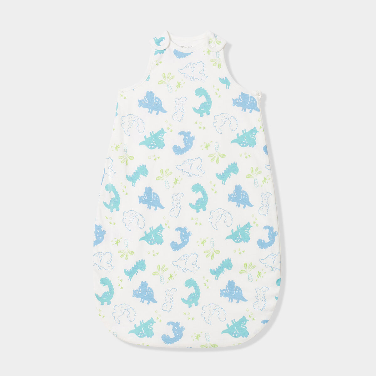 Gigoteuse sans manches en coton vert pastel bébé garçon