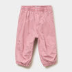 Pantalon jogger doublage coton vieux rose b&eacute;b&eacute; fille