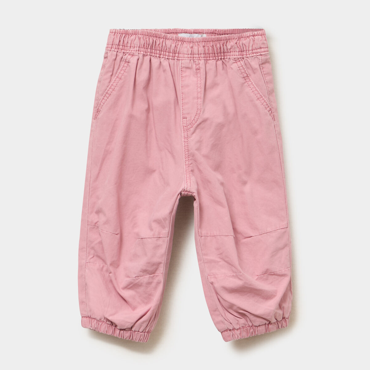 Pantalon jogger doublage coton vieux rose b&eacute;b&eacute; fille
