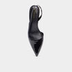 Escarpins slingback talons aiguilles noir femme