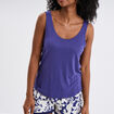 Ensemble pyjama short et débardeur bleu marine femme