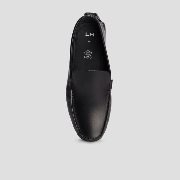 mocassins en cuir noir homme Mocassins en cuir noir homme
