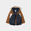 Parka 3-en-1 &agrave; capuche fausse fourrure camel gar&ccedil;on