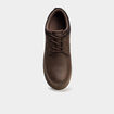 Derbies &agrave; lacets semelle crant&eacute;e marron fonc&eacute; homme