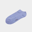 Lot 5 paires chaussettes invisibles bleu mixte