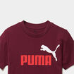 T-shirt manches courtes coton logo Puma bordeaux gar&ccedil;on