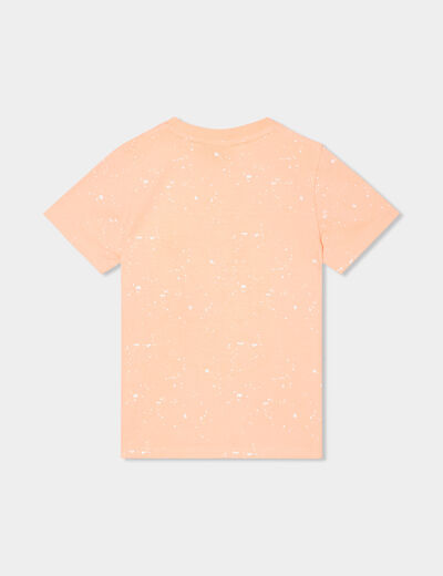T-shirt manches courtes coton Sonic orange fluo garçon