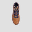 Baskets montantes &agrave; lacets marron homme