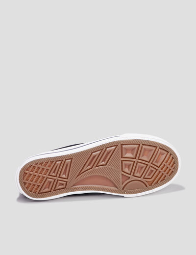 Tennis montantes en toile Creeks noir fille