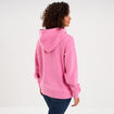 Sweat &agrave; capuche hoodie rose vif femme