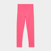 Legging long coton taille &eacute;lastiqu&eacute;e rose fushia fille