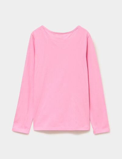 Ensemble pyjama 2 pi&egrave;ces coton Stitch rose fille
