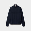 Pull col camionneur manches longues bleu marine homme