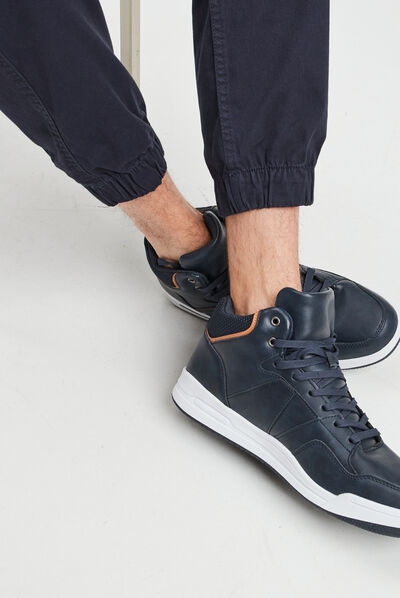 Baskets montantes Creeks bleu marine homme