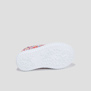 Tennis en toile à scratchs multicolore bébé fille