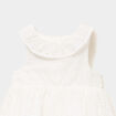 Robe &eacute;vas&eacute;e broderie anglaise coton blanc b&eacute;b&eacute; fille