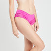 Shorty avec micro dentelle rose fushia femme
