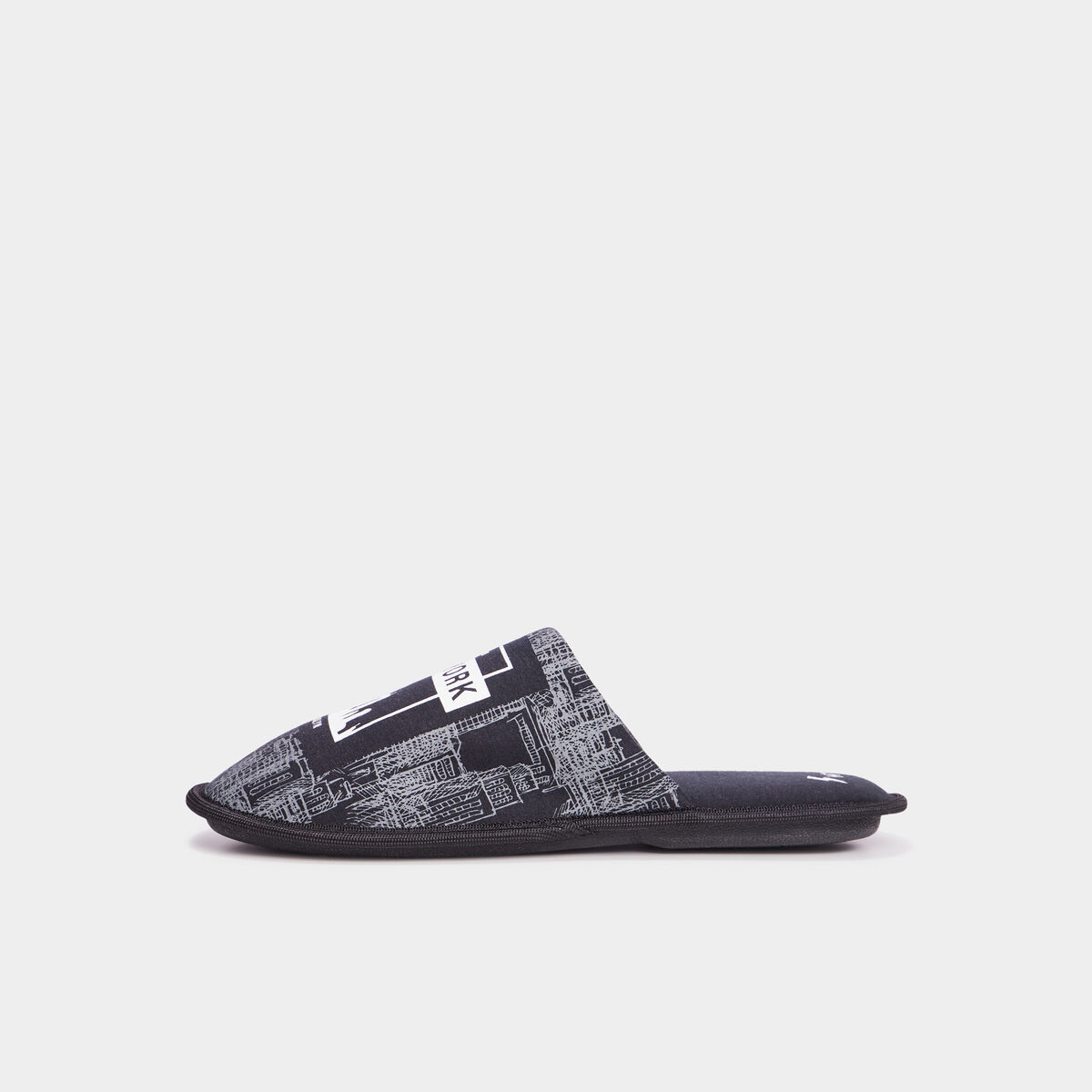 Chaussons mules noir homme