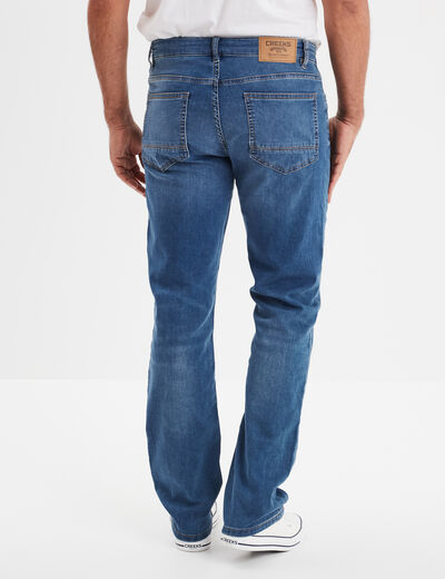 Jean stretch coupe regular denim stone homme