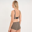 Soutien-gorge brassi&egrave;re microfibre marron femme