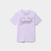 T-shirt col rond coton Puma parme fille
