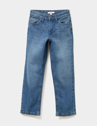 Jeans regular 5 poches coton denim stone garçon