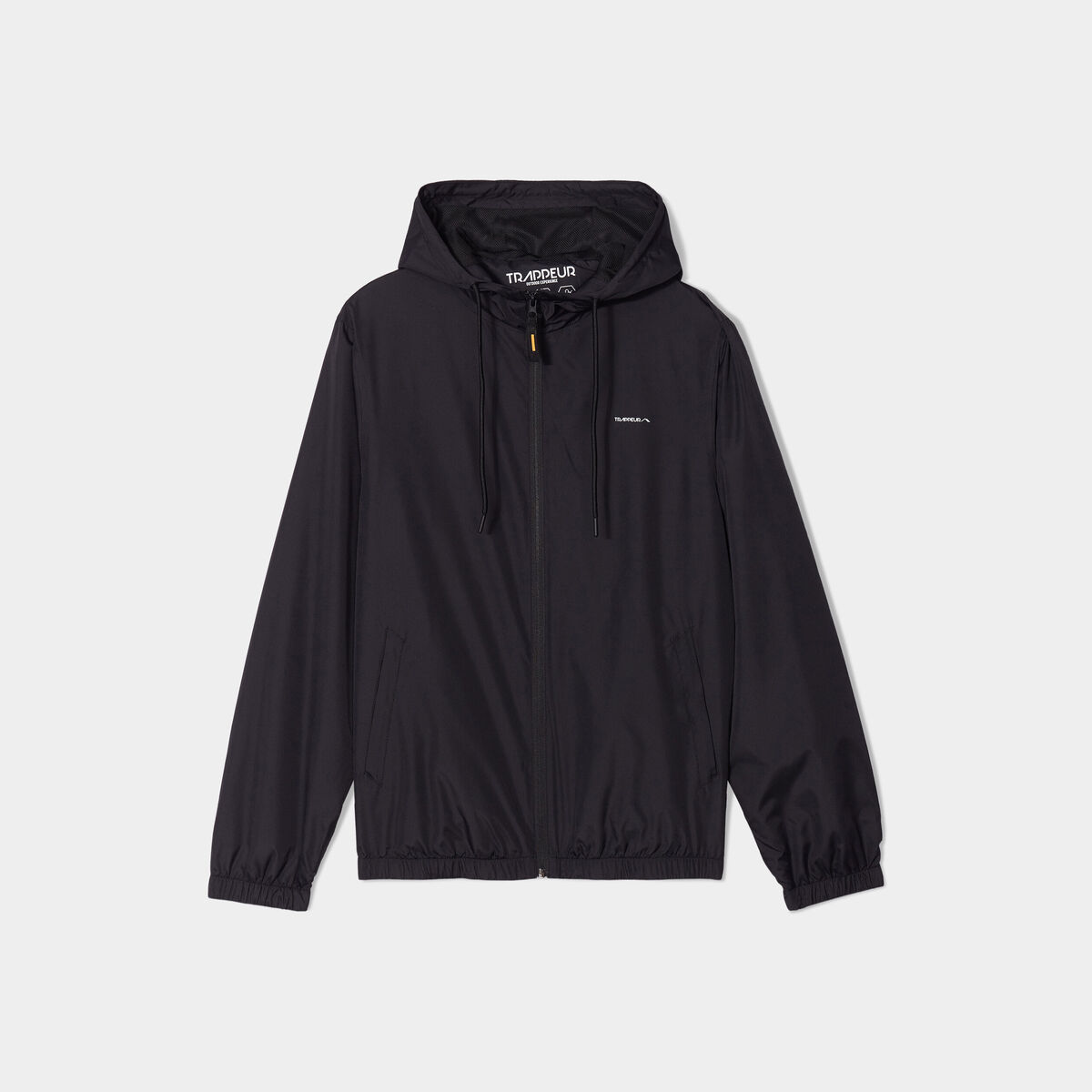 Veste à capuche zippée Trappeur noir homme