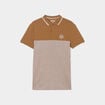 Polo manches courtes coton Creeks marron homme