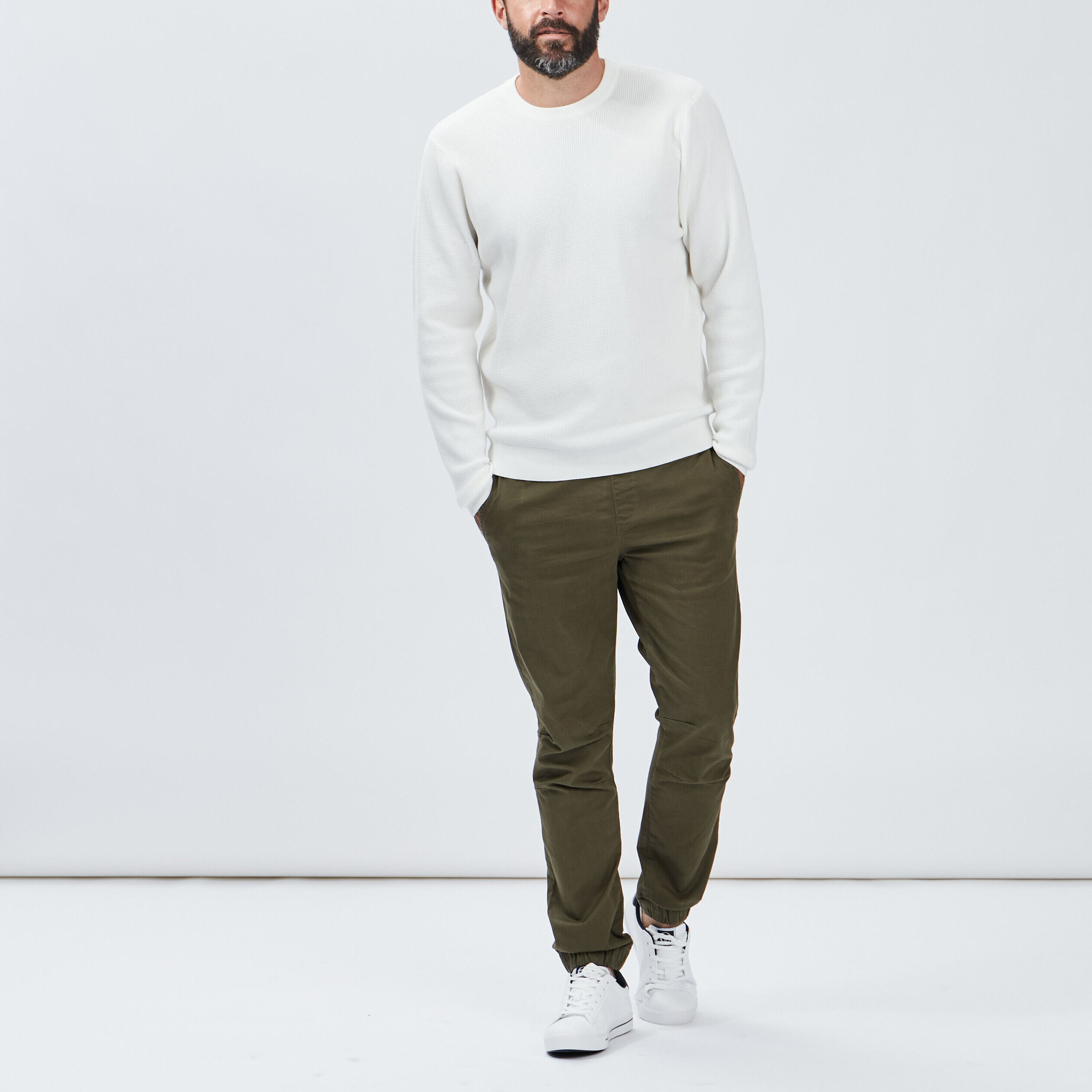 Pantalon jogpant vert kaki homme LH