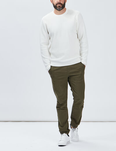 Pantalon jogpant vert kaki homme
