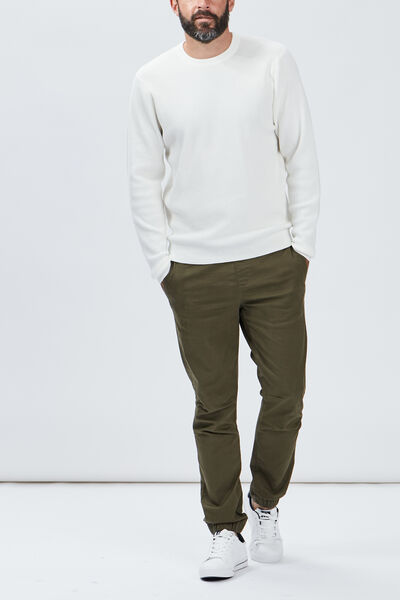 Pantalon jogpant vert kaki homme