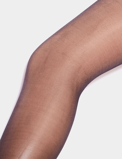 Lot 2 paires collants 20D noir femme grande taille