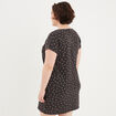 Chemise de nuit gris foncé femme grande taille