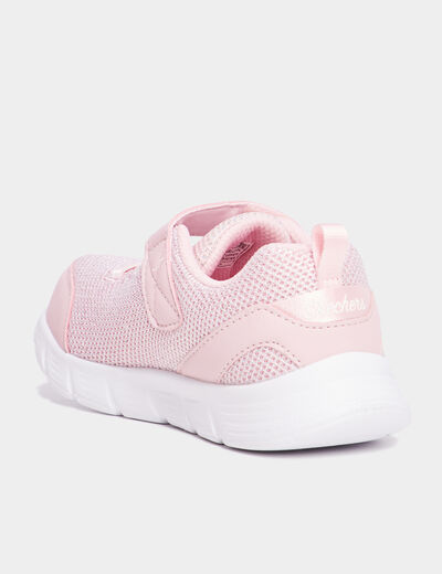 Baskets running Skechers Comfy Flex rose clair fille