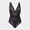 Body foulard dentelle noir femme