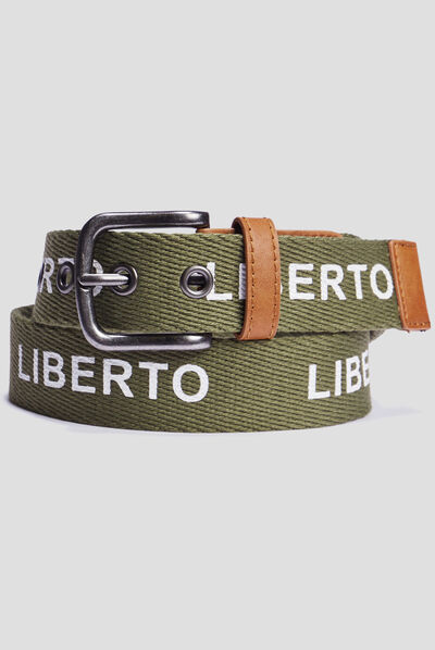 Ceinture Liberto vert kaki garçon