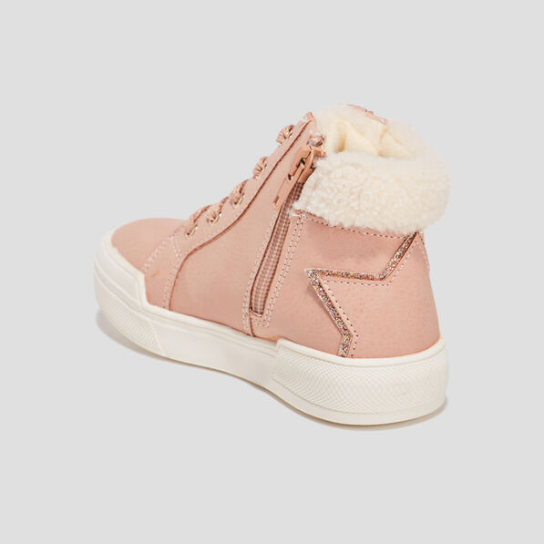 Baskets Lulu Castagnette rose fille