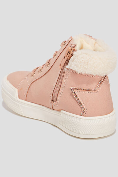 Baskets Lulu Castagnette rose fille