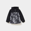 Veste zippée à capuche noir garçon